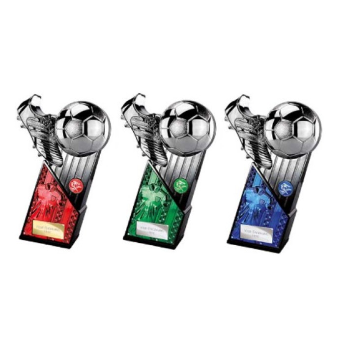 MARAUDERS COLOURED GUNMETAL & BLACK TROPHY - 5 SIZES - 16CM TO 28CM